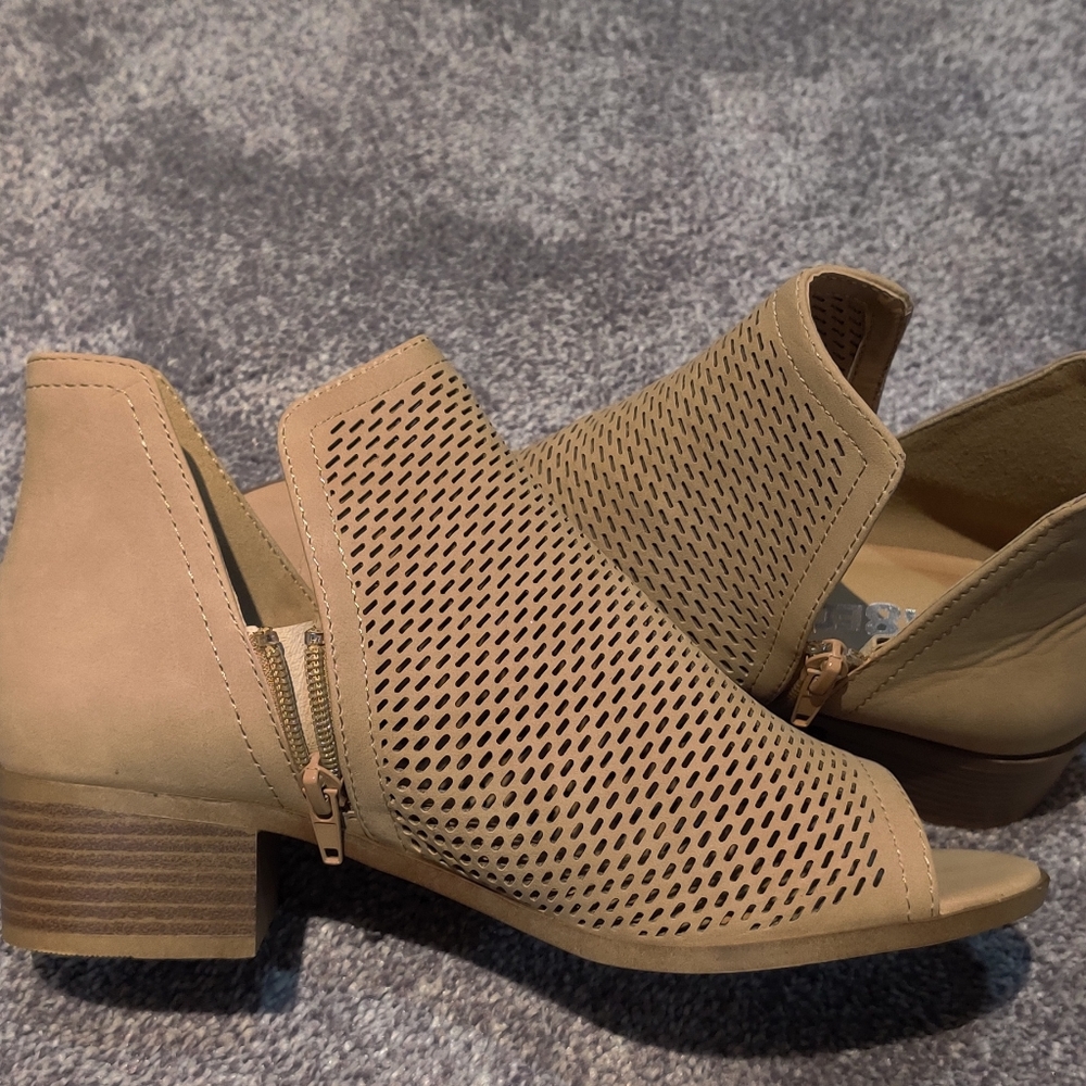 Tan booties